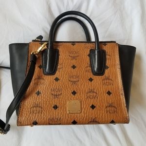 MCM Visetos "Kathy" Small tote bag 100% Authentic